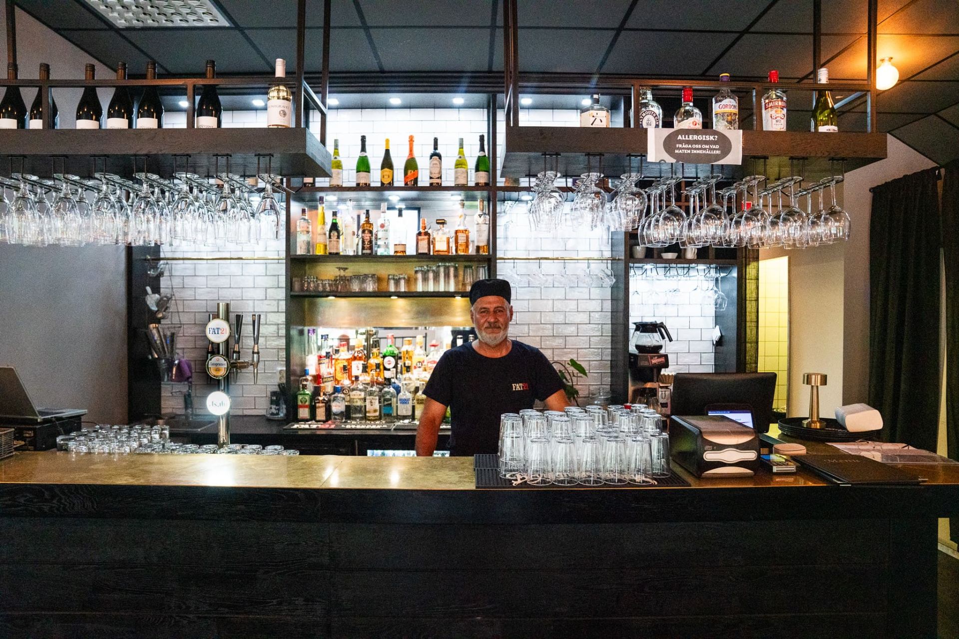 Restauranginteriör hos BRUNNA KÖK & BAR